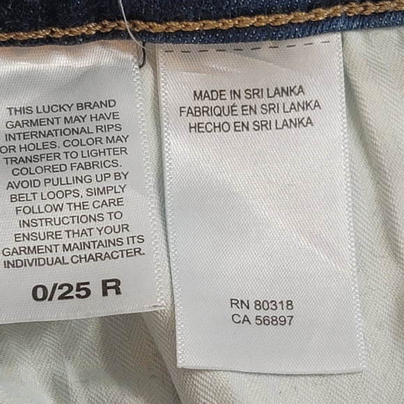 Lucky Brand Jeans Women's  Blue Mid Rise Super Skinny Ava Medium Wash Size 0/25 - Picture 14 of 16